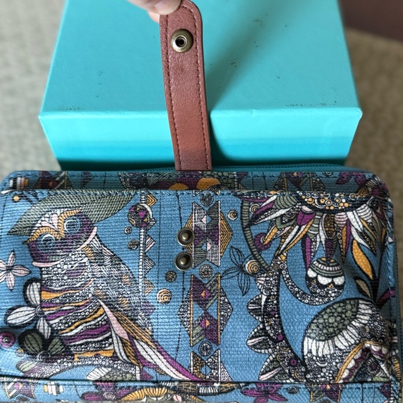 Sakroots Smartphone Wallet Wristlet Purse Owl NWOT - Picture 7 of 10